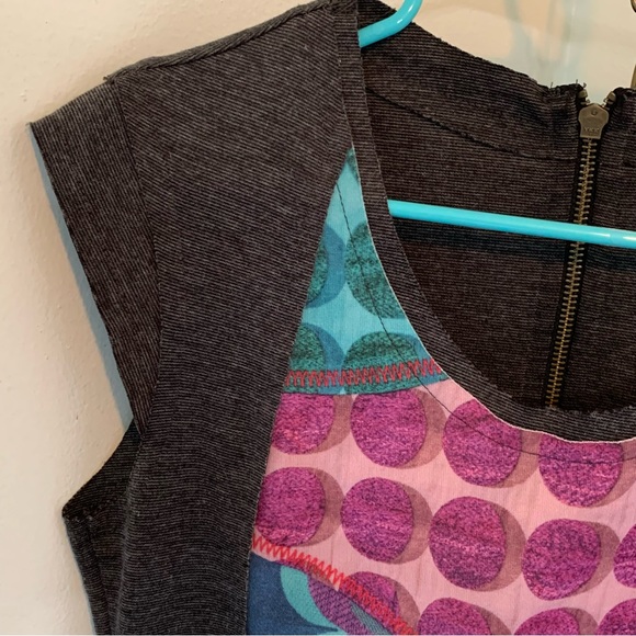 Desigual Sarai Patchwork Print Dress - Picture 2 of 9